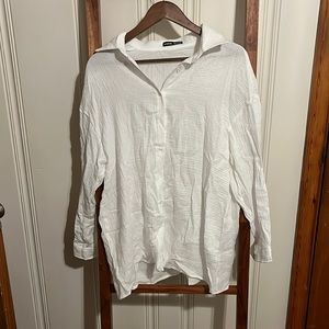 SHEIN linen button up top- NEVER WORN